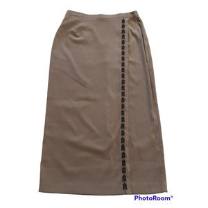 Vintage 90's Stonebridge Warm Weather Long Lined Women's Skirt Size 16 Waist 33